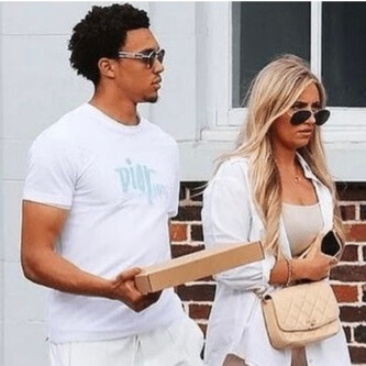 Trent Alexander-Arnold with his girlfriend.